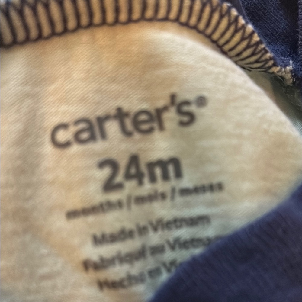 Carter's Cream and Navy Baby Apparel - Picture 2 of 2